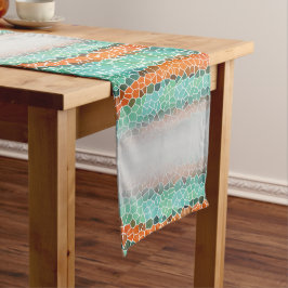 Unique Colorful Triangle Pattern Korte Tafelloper