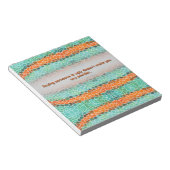 Unique Colorful Triangle Pattern & Quotes Notitieblok (Schuin)