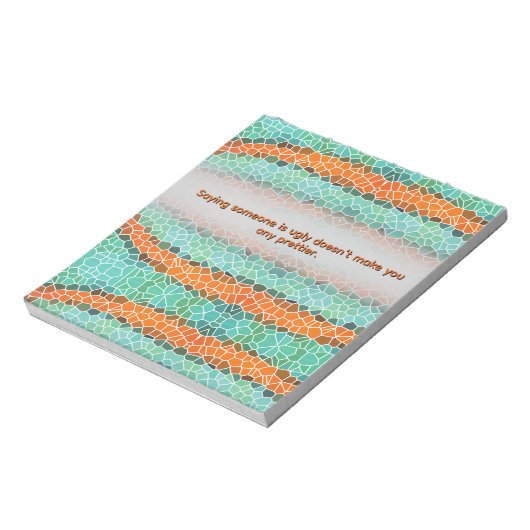 Unique Colorful Triangle Pattern & Quotes Notitieblok (Linkerzijde)