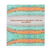 Unique Colorful Triangle Pattern & Quotes Notitieblok (Voorkant)