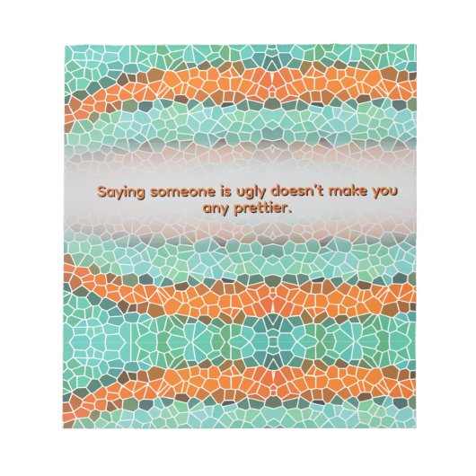 Unique Colorful Triangle Pattern & Quotes Notitieblok (Voorkant)