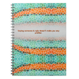 Unique Colorful Triangle Pattern & Quotes Notitieboek