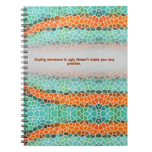 Unique Colorful Triangle Pattern & Quotes Notitieboek (Voorkant)