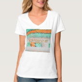 Unique Colorful Triangle Pattern & Quotes T-shirt (Voorkant)