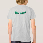 Unique Colorful Triangle Pattern & Quotes Tri-Blend Shirt (Achterkant)