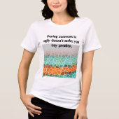 Unique Colorful Triangle Pattern & Quotes Tri-Blend Shirt (Voorkant)
