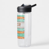 Unique Colorful Triangle Pattern & Quotes Waterfles (Links)