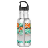 Unique Colorful Triangle Pattern & Quotes Waterfles (Achterkant)