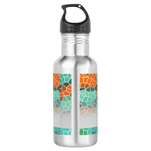 Unique Colorful Triangle Pattern & Quotes Waterfles (Achterkant)