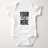 Unique Custom Baby Bodysuit Gift - Design Your Own (Voorkant)