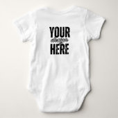 Unique Custom Baby Bodysuit Gift - Design Your Own (Achterkant)