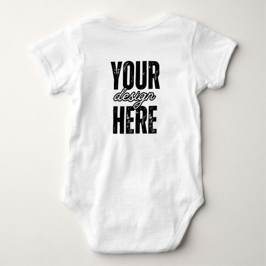 Unique Custom Baby Bodysuit Gift - Design Your Own (Achterkant)