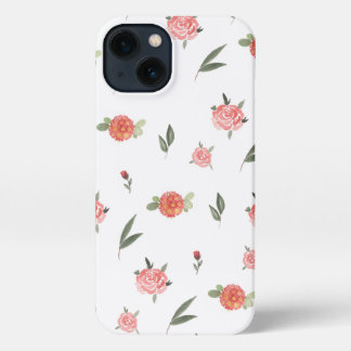 Unique Custom Floral Photo iPhone 13 Hoesje