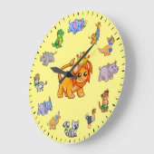 Unique Cute Animals of the Wild Themed Grote Klok (Hoek)