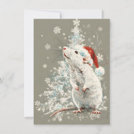 Unique Cute Rat Christmas Cards Feestdagenkaart