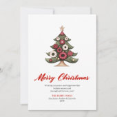 Unique designer Christmas tree greeting card Feestdagenkaart (Voorkant)