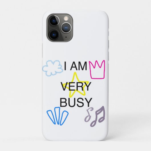 Unique Designs Iam Very Busy Case-Mate iPhone Case (Achterkant)