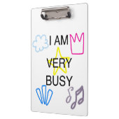 Unique Designs Iam Very Busy Klembord (Links)