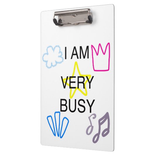 Unique Designs Iam Very Busy  Klembord (Links)