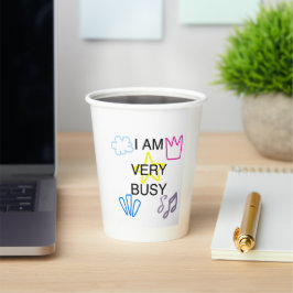 Unique Designs Iam Very Busy Papieren Bekers