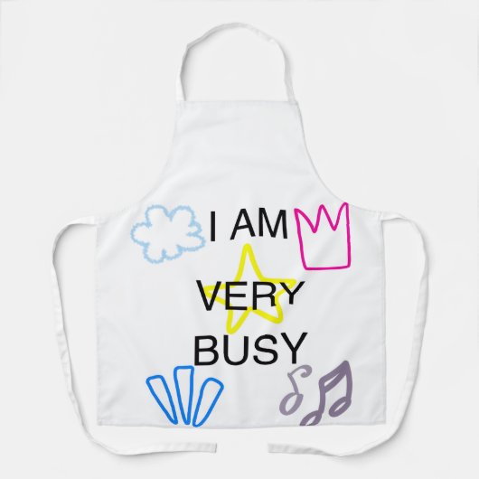 Unique Designs Iam Very Busy  Schort (Voorkant)