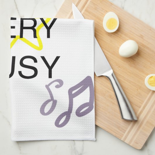 Unique Designs Iam Very Busy Theedoek (Quarter Fold)