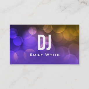 UNIQUE DJ VISITEKAARTJE   Paars