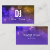 UNIQUE DJ VISITEKAARTJE | Paars (Voorkant / Achterkant)