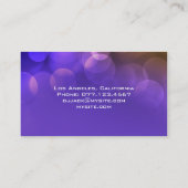 UNIQUE DJ VISITEKAARTJE | Paars (Achterkant)