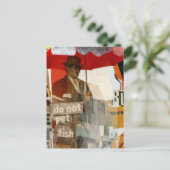 Unique Do Not Pet Fish Mixed Media Briefkaart (Staand voorkant)