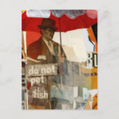 Unique Do Not Pet Fish Mixed Media Briefkaart (Voorkant)