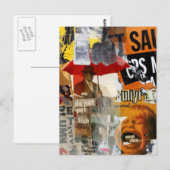 Unique Do Not Pet Fish Screaming  Mixed Media  Briefkaart (Voorkant / Achterkant)