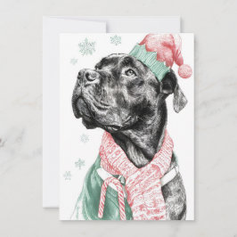 Unique Dog Christmas Cards Feestdagenkaart