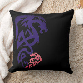 Unique Dragon Simple Black Sierkussen