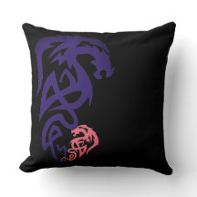 Unique Dragon Simple Black Sierkussen
