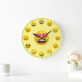 Unique Emoticon Emoji Themed Large Clock Grote Klok (Huis)