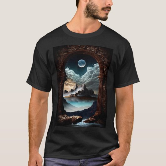 Unique Enchanting Fantasy Dreamscape Ethereal Orig T-shirt (Voorkant)