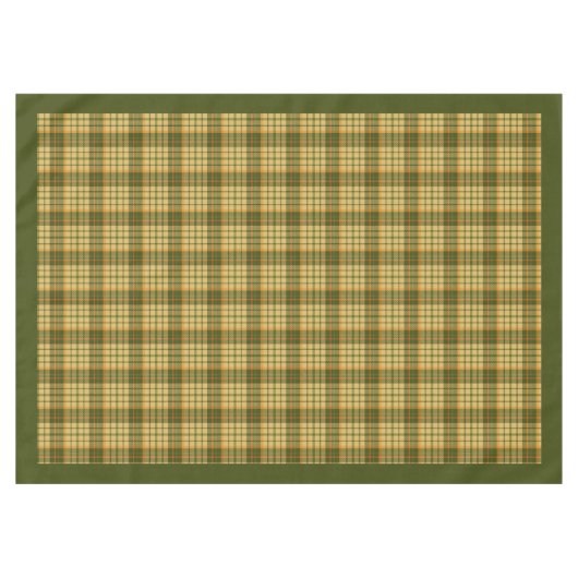 Unique Fall Autumn Tablecloth Elegant Checkered Tafelkleed (Voorkant (Horizontaal))
