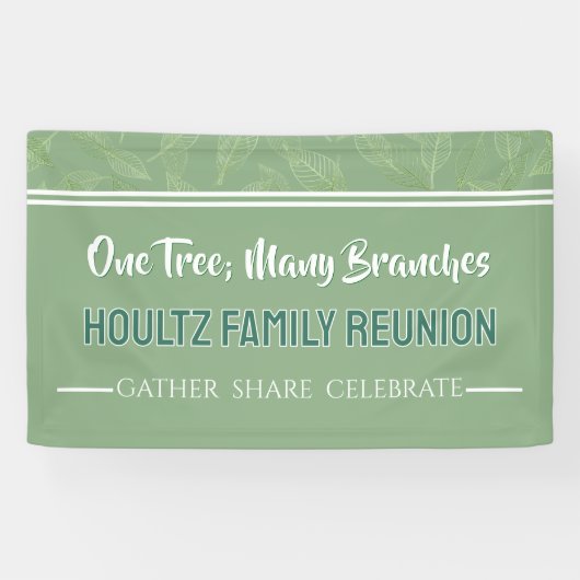Unique Family Reunion Custom Banner (Horizontaal)