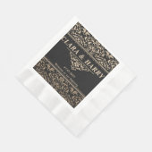 Unique fancy minimalist boho modern wedding  servet (Hoek)