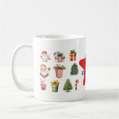 Unique festive  modern christmas holiday  koffiemok (Links)