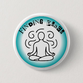 Unique Finding Peace Art Designs - Happy Shopping Ronde Button 5,7 Cm