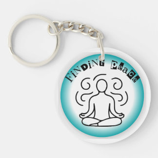 Unique Finding Peace Art Designs - Happy Shopping Sleutelhanger