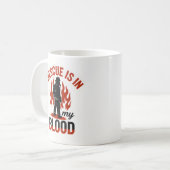 Unique Firefighter or Fireman in Red and Black Koffiemok (Voorkant links)