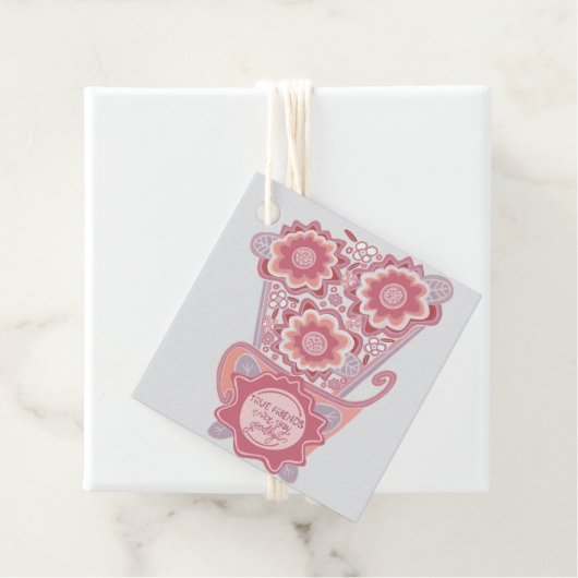 Unique FloralDesign Style Bedankjes Labels (In situ)