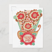 Unique FloralDesign Style Briefkaart (Voorkant / Achterkant)