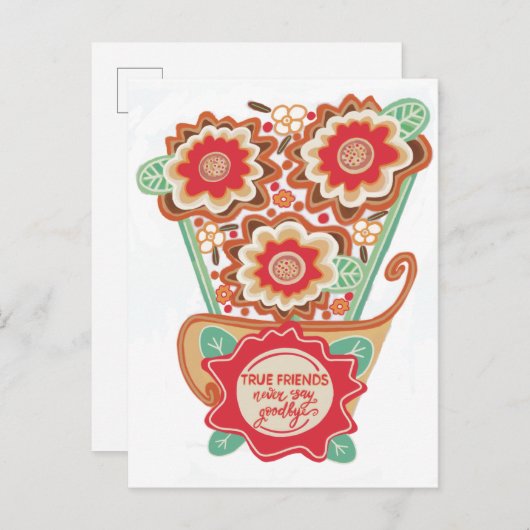 Unique FloralDesign Style Briefkaart (Voorkant / Achterkant)