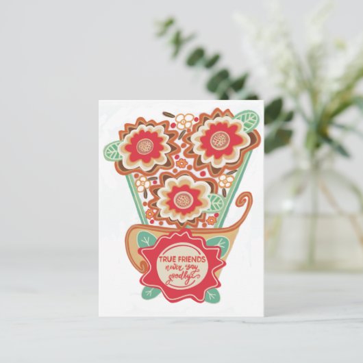Unique FloralDesign Style Briefkaart (Staand voorkant)