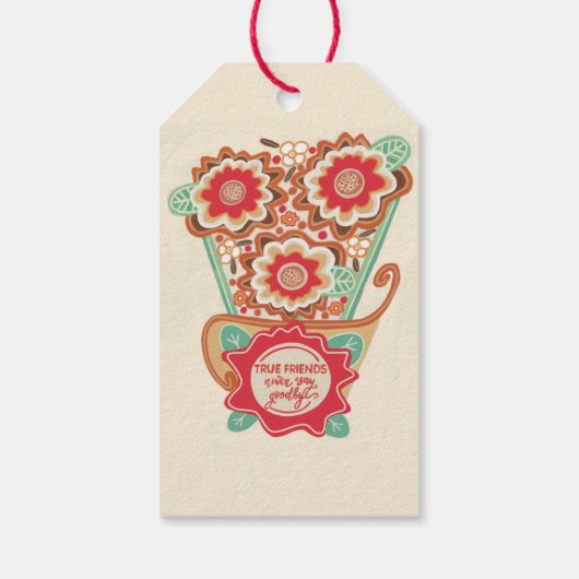 Unique FloralDesign Style Cadeaulabel (Achterkant)