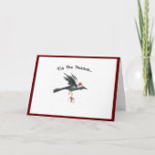 Unique foliday card with Raven Kaart (Voorkant)